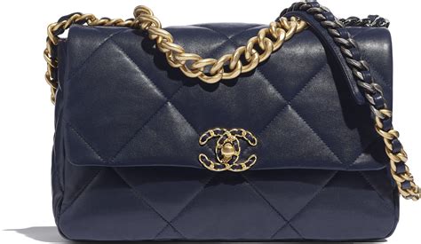 borsa chanel 19 blu|Chanel 19: Guide to the Hottest Bag of 2020 .